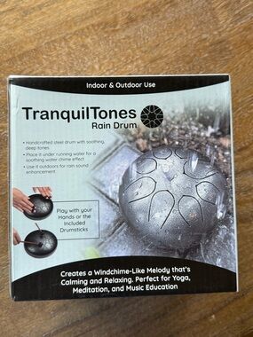 TranquilTones Rain Drum - Metallic Charcoal